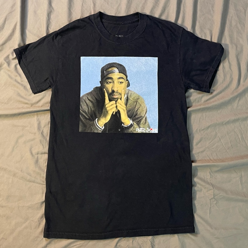 Tupac Shakur 2 Pac Poetic Justice Film T-Shirt Size Small